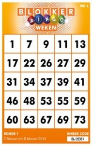 Blokker Bingo kaart activeren